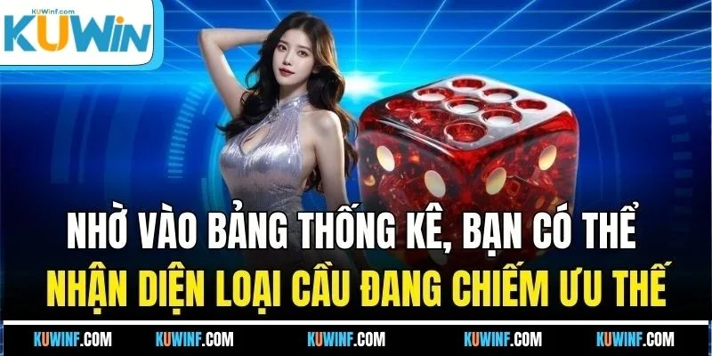 Nhờ vào bảng thống kê, bạn có thể nhận diện loại cầu đang chiếm ưu thế